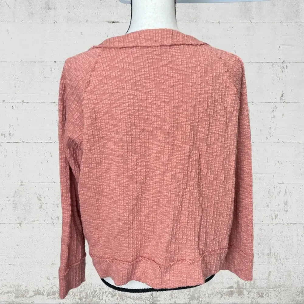 Two by Vince Camuto Peach Cardigan Sweater Size Large